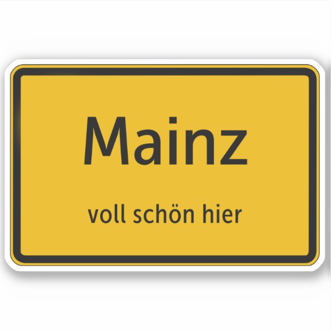Mainz Sticker Autosticker (Front)