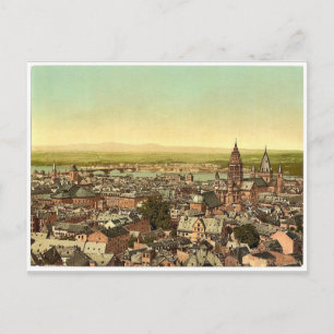 Mainz, towards the Rhine, the Rhine, Germany magni Postcard