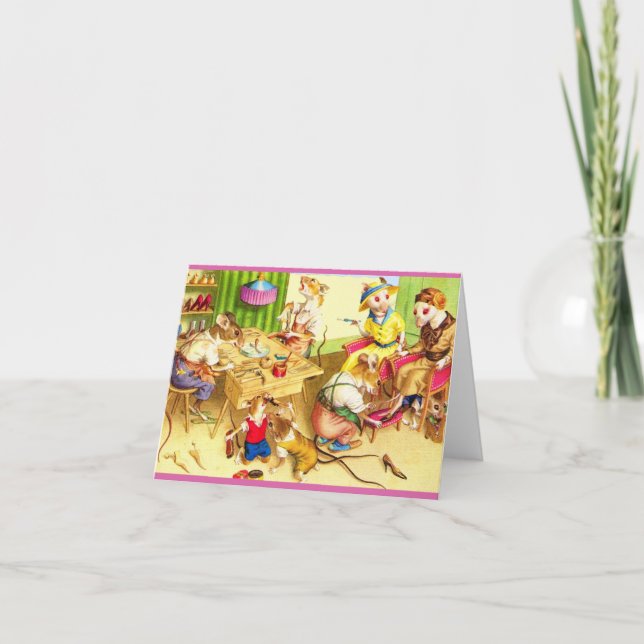 Mainzer mice cobblers and shoe store note card (Front)