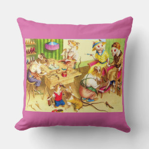 Mainzer mice cobblers and shoe store print cushion