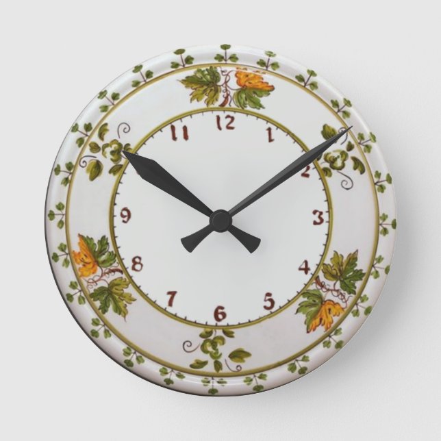 Maiolica vintage round clock (Front)