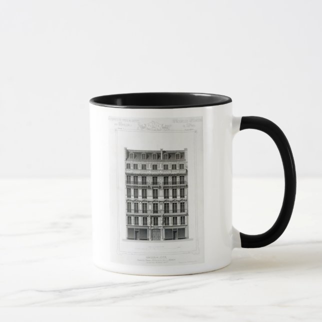 Maison A Loyer, No 3 Rue de la Paix, Paris Mug (Right)