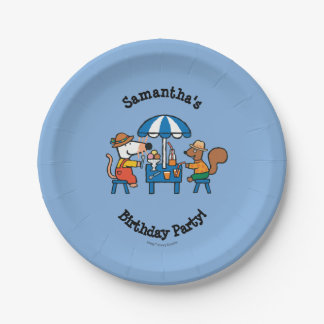 Maisy and Cyril Birthday Paper Plate