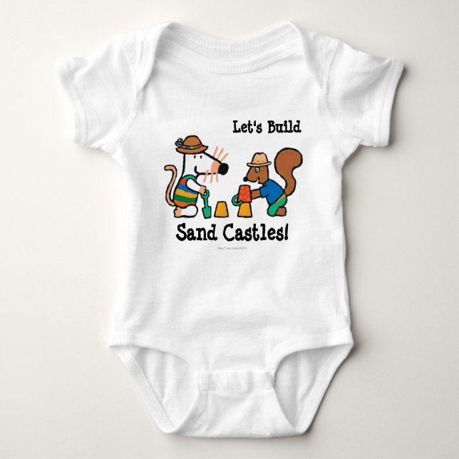Maisy and Cyril Build a Sand Castle Baby Bodysuit (Front)