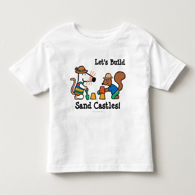 Maisy and Cyril Build a Sand Castle Toddler T-Shirt (Front)