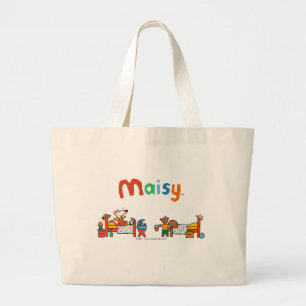 Maisy and Cyril Go on Vacation Scene Large Tote Bag