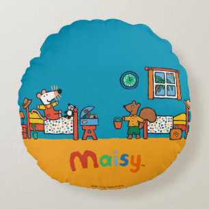 Maisy and Cyril Go on Vacation Scene Round Cushion