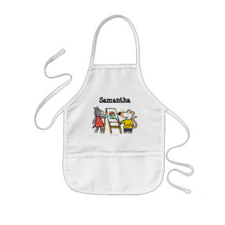 Maisy and Dotty Paint at Preschool Kids Apron