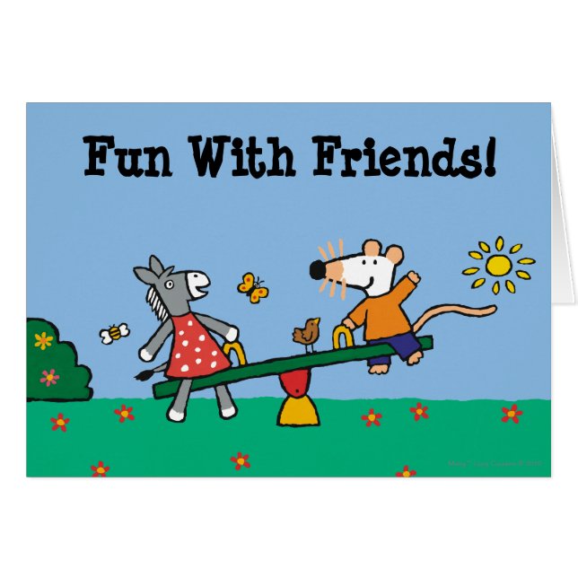 Maisy and Dotty Seesaw at the Playground (Front Horizontal)