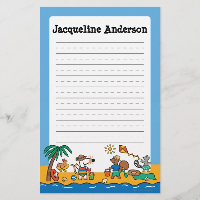 Maisy and Friends at the Beach Stationery (Front)