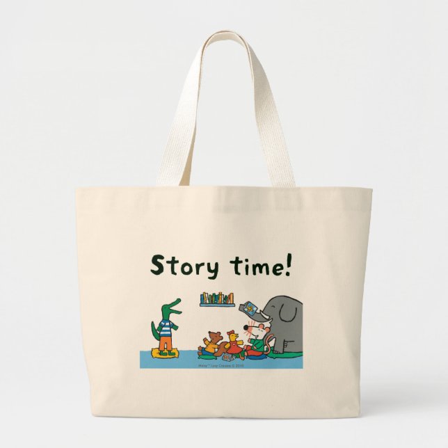 Maisy and Friends Laugh at Story Time Large Tote Bag (Front)