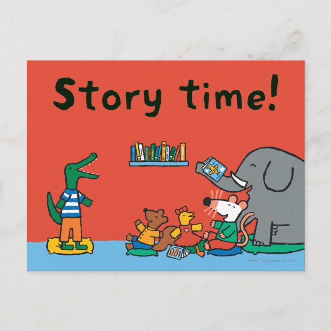 Maisy and Friends Laugh at Story Time Postcard (Front)