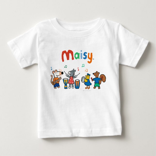 Maisy and Friends Play in the Band Baby T-Shirt (Front)