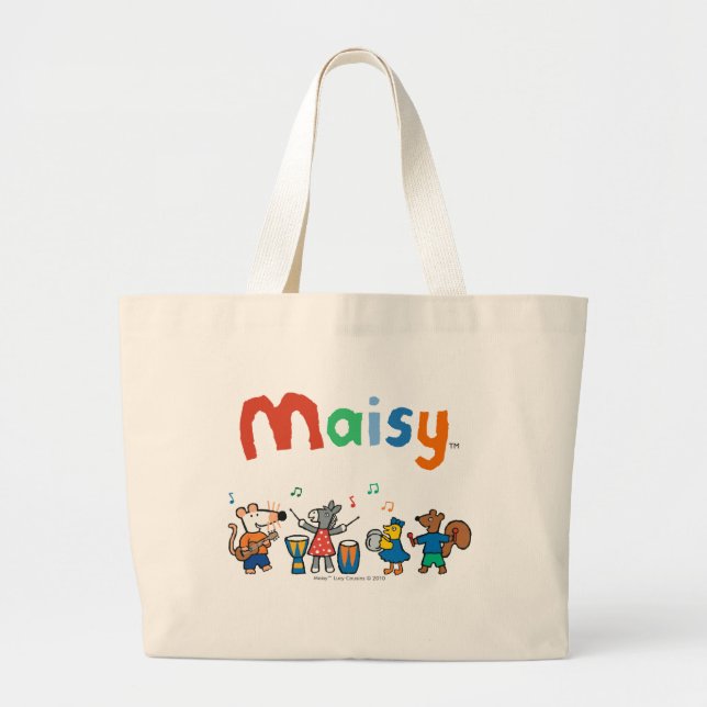 Maisy and Friends Play in the Band Large Tote Bag (Front)