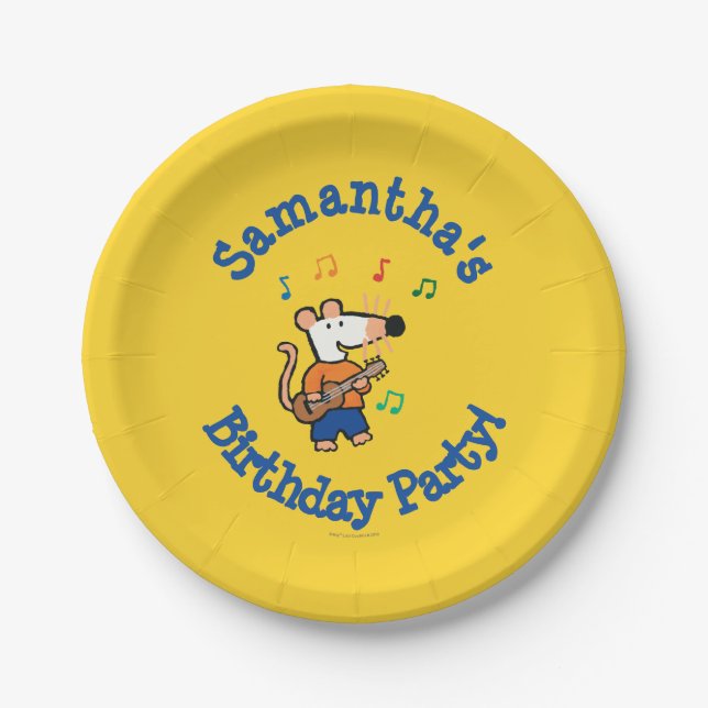 Maisy and Friends Play in the Band Paper Plate (Front)