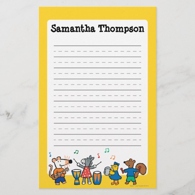 Maisy and Friends Play in the Band Stationery (Front)