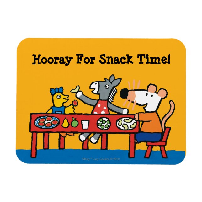 Maisy and Friends Preschool Snack Time Magnet (Horizontal)