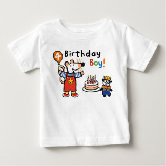 Maisy Birthday Boy, 4 Years Old Baby T-Shirt