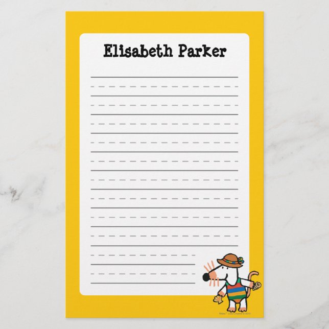 Maisy Collecting Shells At The Beach Stationery (Front)