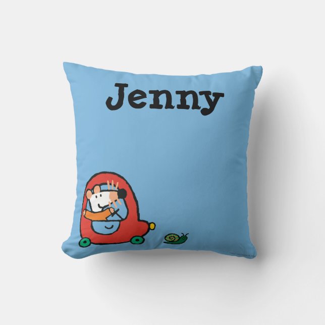 Maisy Drives a Cute Red Car Cushion (Front)