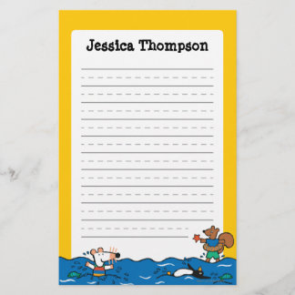 Maisy Goes Swimming at the Beach Stationery