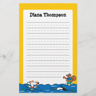 Maisy Goes Swimming at the Beach Stationery