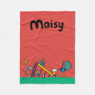 Maisy on the Playground with Friends Fleece Blanket