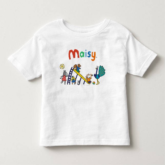 Maisy on the Playground with Friends Toddler T-Shirt (Front)