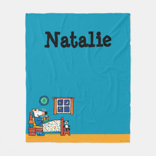Maisy Ready for Bed Blue Pyjamas Fleece Blanket