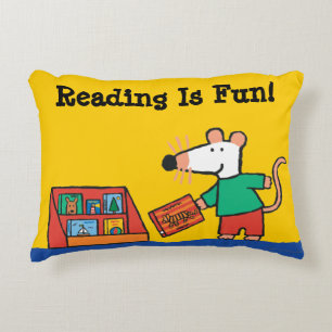 Maisy with Library Books Decorative Cushion