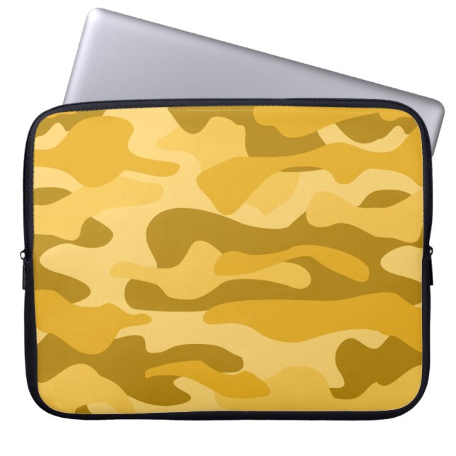 Maize Monocolor Camo Laptop Sleeve (Front)