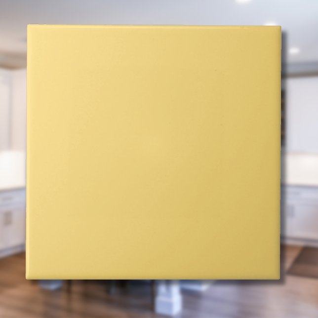 Maize Yellow Solid Colour | Classic Elegant Ceramic Tile (Creator Uploaded)
