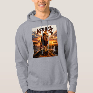 Majestic African Lion Wildlife hood Hoodie