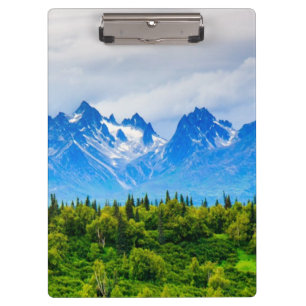 Majestic Alaska Mountains Clipboard