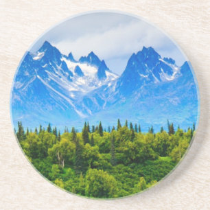 Majestic Alaska Mountains Coaster