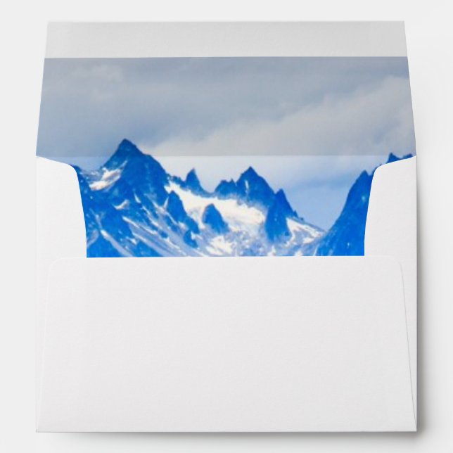 Majestic Alaska Mountains Envelope (Back (Bottom))