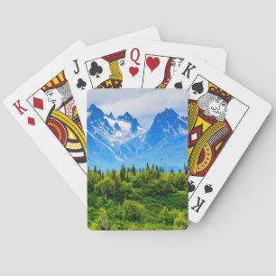 Majestic Alaska Mountains Playing Cards