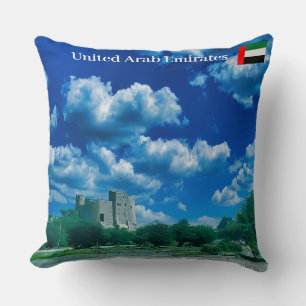 Majestic Ancient Castle of Fujairah UAE Cushion