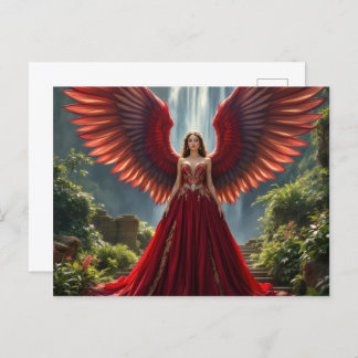 Majestic Angel Fine Art Postcards - Vibrant Fanta