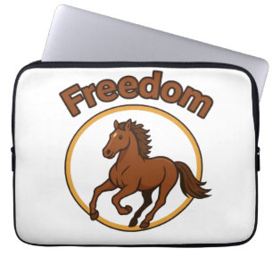 **Majestic Arabian Horse in the Golden Desert** Laptop Sleeve