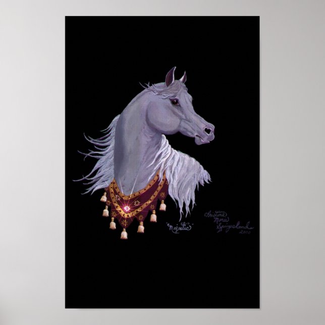 Majestic Arabian Horse Poster (Front)