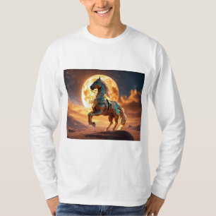 Majestic Arabian Horse T-Shirt: Desert Run T-Shirt