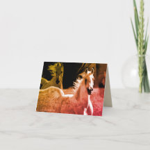 Majestic Arabian Stallion Note Card