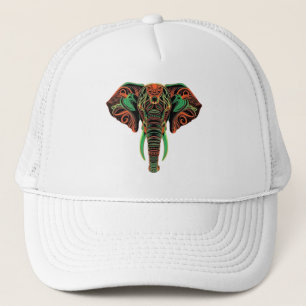 Majestic Artistic Elephant Trucker Hat