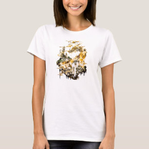 Majestic Asian Mythology Dragon Temple Fantasy T-Shirt