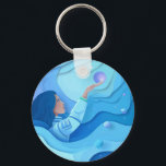 Majestic Astronaut Key Ring<br><div class="desc">Reach for the unknown with this astronaut-themed gift.</div>