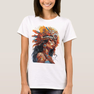 Majestic Aztec Queen T-Shirt