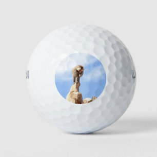 Majestic Baboon on Mountain Peak Golf Balls