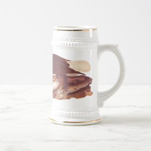 Majestic Bald Eagle by Audubon with Fresh Fish Beer Stein