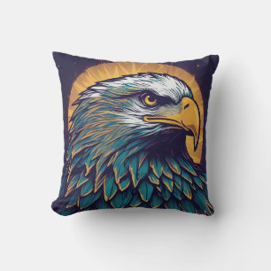 Majestic Bald Eagle Cushion